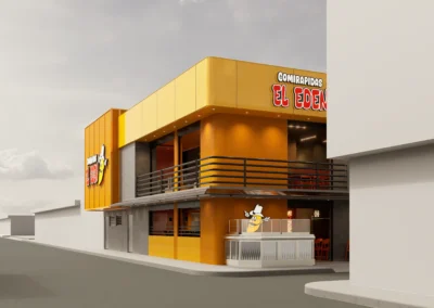 Comirápidas el Eden render fachada el eden (2)