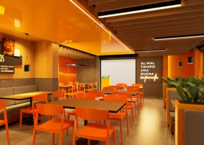 Comirápidas el Eden render zona comercial