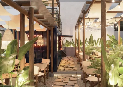 la bahia cocktail club villavicencio entrada y pasillo